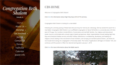 Desktop Screenshot of bethshalomdekalb.org